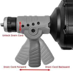 img 1 attached to 🔧 25ft Handheld Portable Drain Auger - Corded Snake Pipe Cleaner for Plumbing - Power Auto Feed Tube Cable - XtremepowerUS