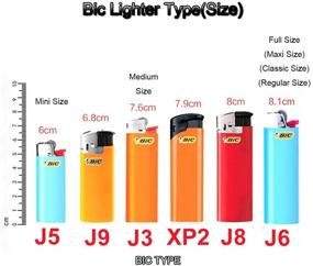 img 2 attached to 🌈 Enhance Your Style with the Lucklybestseller Rainbow Metal Lighter Case Cover for BIC Full Size Lighter Type J6