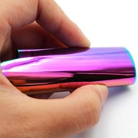 img 1 attached to 🌈 Enhance Your Style with the Lucklybestseller Rainbow Metal Lighter Case Cover for BIC Full Size Lighter Type J6