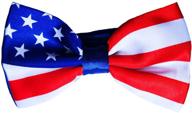 🐾 handmade american flag bow tie for stylish dogs and cats – complete with collar! logo