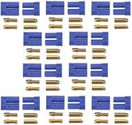 🔌 10 sets of ec5 battery connector plugs - igreely ec5 gold bullet banana male female connectors (5mm) for rc esc lipo battery logo