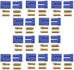 img 4 attached to 🔌 10 Sets of EC5 Battery Connector Plugs - iGreely EC5 Gold Bullet Banana Male Female Connectors (5mm) for RC ESC LIPO Battery