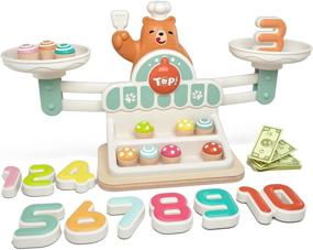 img 4 attached to 🧮 TOP BRIGHT Balance Math Game - Fun STEM Toy for 3 Year Old Girls and Boys, Counting & Balance Educational Toy for Kindergarten & Preschool Learning (Ages 3-5)