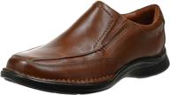 clarks men's kempton slip-on loafer leather shoes for loafers & slip-ons logo