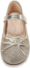 img 2 attached to DeerBunny Toddler Little Wedding 👧 Princess Girls' Flats: Elegant and Stylish Shoes