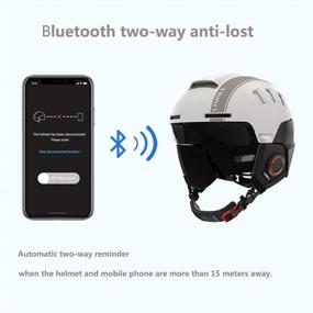 img 1 attached to LIVALL RS1 Bluetooth умный шлем для катания на лыжах: улучшенное аудио, сигнал SOS, рация/нажми-чтобы-говорить - идеальный вариант для мужчин, женщин и молодежи