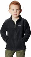 columbia boys' toddler steens mountain ii fleece in black - perfect for your active little one! logo