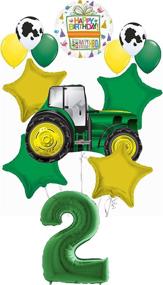 img 4 attached to Tractor Birthday Supplies Balloon Decorations