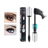 💕 naseny 4d silk fiber lash mascara - waterproof black mascara for natural lengthening and thickening effect - 2 in 1 thrive liquid lash extension - eye makeup logo