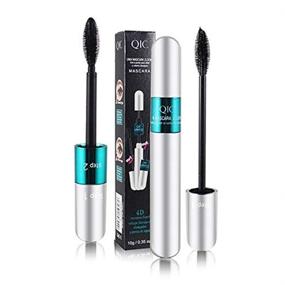 img 2 attached to 💕 NaSeny 4D Silk Fiber Lash Mascara - Waterproof Black Mascara for Natural Lengthening and Thickening Effect - 2 in 1 Thrive Liquid Lash Extension - Eye Makeup