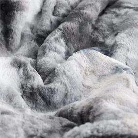 img 1 attached to 🛋️ Bedsure Dark Grey Fuzzy Plush Fluffy Soft Sherpa Fleece Throw Blanket for Couch, Sofa, and Bed - 50x60 Inches