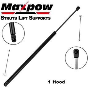 img 4 attached to 🚙 Maxpow 1pc Front Hood Lift Support Struts for GMC Acadia 2007-2013, Replaces 6153 SG130098 SG230105, Hood Lift Support Struts, Hood Struts