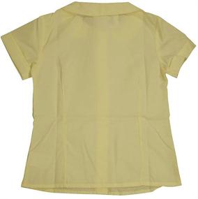 img 1 attached to Adorable French Toast Little Girls Short Sleeve Peter Pan Blouse in Yellow - Style 33140