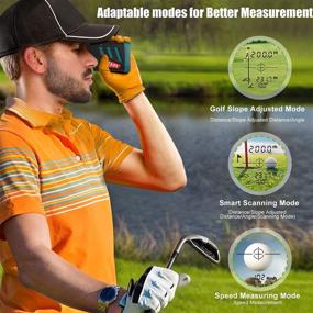 img 2 attached to 🏌️ DT600 Pro Golf Rangefinder with Smart Slope Measurement, Scanning Mode, 656 Yard Range, 6X Magnification, +/- 0.54 Yard Accuracy, Durable Rechargeable Battery