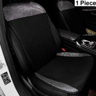 dayutech 1 piece universal breathable mesh front car seat cover protector pad mat for women girls with bling bling crystal rhinestones diamond four season (front seat 1 piece-white) logo