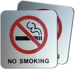 img 4 attached to 🚬 DealzEpic Adhesive Acrylic 3.95X3.95 Smoking Occupational Health & Safety Products