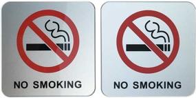 img 3 attached to 🚬 DealzEpic Adhesive Acrylic 3.95X3.95 Smoking Occupational Health & Safety Products