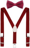 👔 pzle suspenders: premium adjustable elastic boys' accessory - a must-have for style and comfort logo