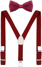 img 4 attached to 👔 PZLE Suspenders: Premium Adjustable Elastic Boys' Accessory - A Must-Have for Style and Comfort