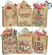 kraft christmas paper large characters logo