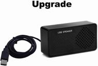 🔊 portable usb mini speaker - loud stereo sound, usb powered for computer, notebook, laptop, pc, home, outdoors, travel, checkout counter logo