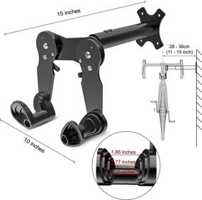 img 1 attached to UHACKER Bike Wall Mount - Horizontal Storage Rack for Hanging Bicycles, Bike Holder Hook - Adjustable Hanger for Mountain, Road, and Hybrid Bikes - Indoor Bicycle Storage Solution