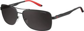 img 4 attached to Carrera Men's Polarized Rectangular Sunglasses - Model CA8014/S