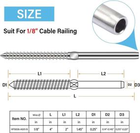img 3 attached to Винты Оборудование для перил из нержавеющей стали