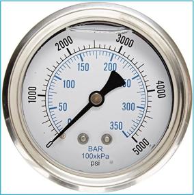 img 2 attached to 📏 Premium Stainless Connection Liquid Filled Gauge: Accurate Measurement for All Applications
