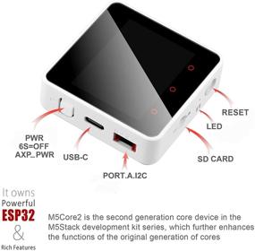 img 2 attached to M5Stack Core2 ESP32 Development Kit 2nd Gen Core Device CP2104 MPU 6886 BT WiFi Dual Core 32-bit 240Mhz LX6 CPUs 16M Flash 8M PSRAM for UIFlow MicroPython Arduino