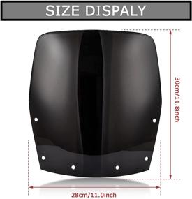 img 1 attached to Windshield WindScreen Double Kawasaki 1988 2007