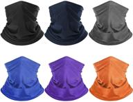 uv protection unisex sun scarf neck gaiter, reusable balaclava face cover for enhanced seo logo