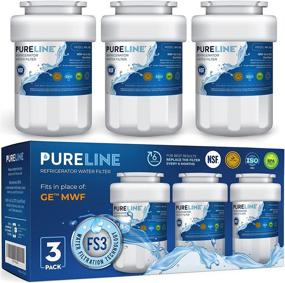 img 4 attached to 🚰 Pureline 3 Pack MWF Water Filter Replacement – Compatible with GE MWF, MWFP, MWFA, MWFAP, MWFINT, GWF, GWFA, HWF, HWFA, HDX FMG-1, Smartwater, WFC1201, GSE25GSHECSS & 197D6321P006