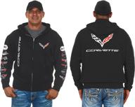 🏎️ jh design group men’s chevy corvette sweatshirts: pullovers & zip ups available in 6 styles logo