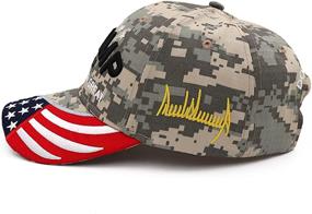 img 2 attached to 2024 Trump Hat – Donald Trump MAGA Keep America Great Cap, Camo USA Embroidered Adjustable Baseball Hat