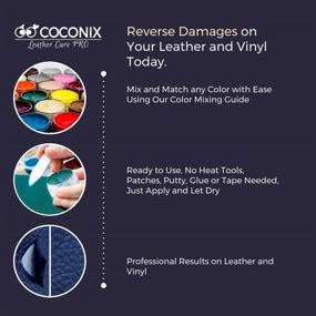 img 1 attached to 🪑 Coconix Upholstery, Vinyl and Leather Repair Kit: Restore & Match Any Color for Furniture, Couch, Sofa, Boat, Car Seat, Jacket - Easy Instructions