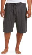 amazon essentials pajama shorts black men's clothing for sleep & lounge logo