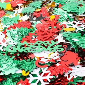 img 2 attached to Konsait Christmas Confetti Decoration Snowflake