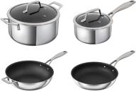 откройте для себя блеск набора посуды kuhn rikon peak non-stick 7-piece cookware set 🔥 логотип