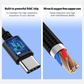 img 3 attached to 🎧 USB C наушники с высококачественным цифровым ЦАП, шумоподавляющими наушниками и микрофоном для Galaxy S21 S20+ Ultra Z Flip3 Note20 Pixel iPad Mini 6th 2021 Pro 2018 OnePlus - Улучшенный SEO