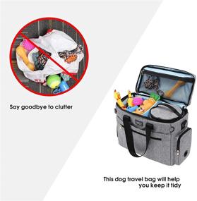 img 1 attached to 🐾 Multi-Use Pet Travel Bag - Airplane Approved Dog Outdoor Bag with Safety Zippers, Perfect Travel Set for Dogs or Cats