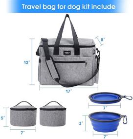 img 2 attached to 🐾 Multi-Use Pet Travel Bag - Airplane Approved Dog Outdoor Bag with Safety Zippers, Perfect Travel Set for Dogs or Cats