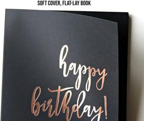 img 2 attached to 🌹 Rose Gold Birthday Party Guest Book with Polaroid Feature - 90 Black Pages - 8.5"x8.5" - Ideal for Sweet 16, Quincenera, 50th & 1st Birthdays!