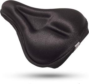 img 2 attached to 🚴 Actinium Gel Bike Seat Cover - Comfortable Padded Bicycle Seat Cushion for Men and Women, for Enhanced Biking Comfort and Protection