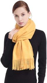 img 3 attached to LERDU Women's Cashmere Shawl Scarves: Luxurious Gift Boxed Warm Latice Shawl for Ladies