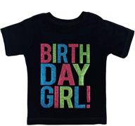 👸 sorock birthday girl toddler kids glitter t-shirt: sparkling birthday attire for your little princess logo