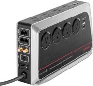 🔌 audioquest pq3 - power conditioner & non-sacrificial surge protector power strip - 8 outlets & 4 usb charging ports logo