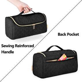img 1 attached to YARWO Travel Case for Dyson Airwrap Complete Styler and Attachments - Portable Storage Bag with Hanging Hook for Hair Curler Accessories, Black (PATENTED DESIGN), Enhanced SEO