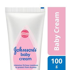 img 2 attached to Johnson's Baby Cream (100g): Moisturizing 👶 and Gentle Care for Baby's Delicate Skin