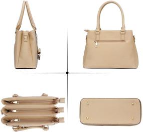 img 2 attached to KKXIU Compartments Handbags Synthetic Shoulder Women's Handbags & Wallets in Satchels